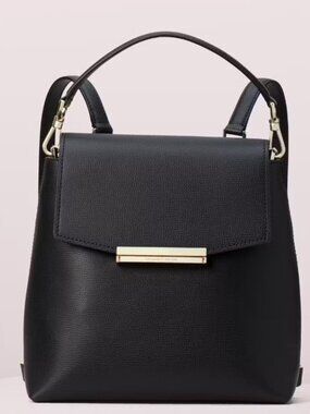 Kate Spade New York Make It Mine Maddie Backpack Black Leather  Purse